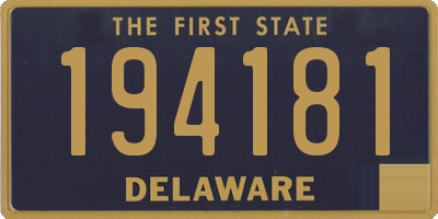 DE license plate 194181