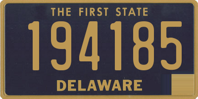 DE license plate 194185