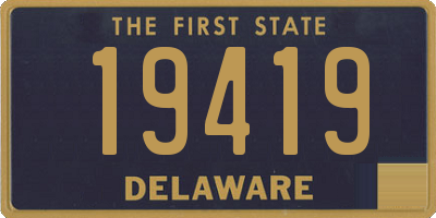 DE license plate 19419