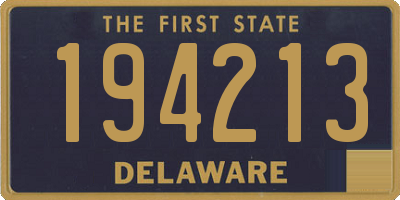 DE license plate 194213