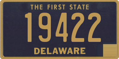 DE license plate 19422