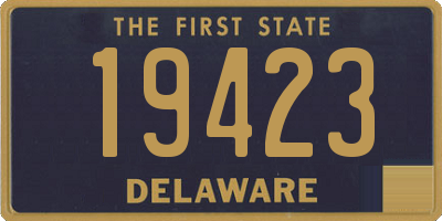 DE license plate 19423