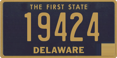 DE license plate 19424