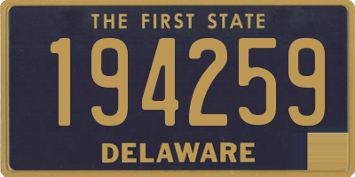 DE license plate 194259