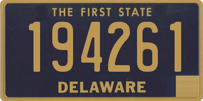 DE license plate 194261