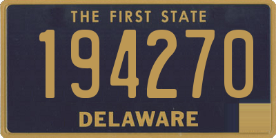 DE license plate 194270
