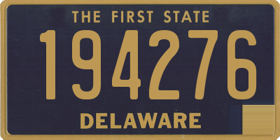 DE license plate 194276