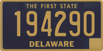 DE license plate 194290