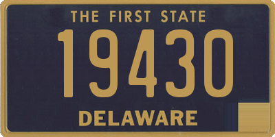 DE license plate 19430