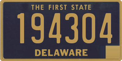 DE license plate 194304