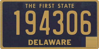 DE license plate 194306