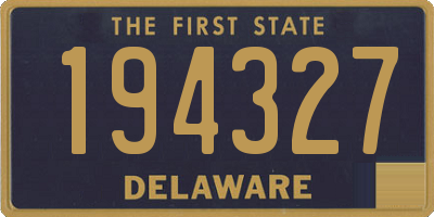 DE license plate 194327