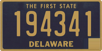 DE license plate 194341