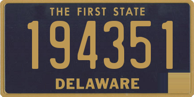 DE license plate 194351