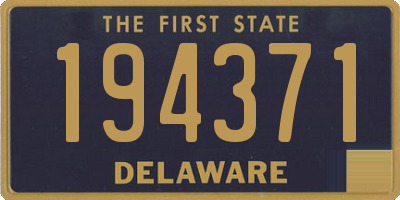 DE license plate 194371