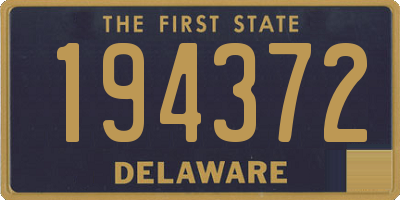 DE license plate 194372