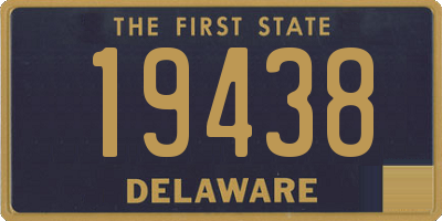 DE license plate 19438