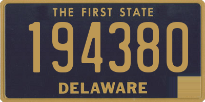 DE license plate 194380