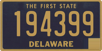 DE license plate 194399