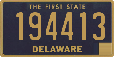 DE license plate 194413
