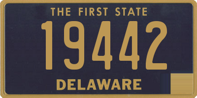 DE license plate 19442