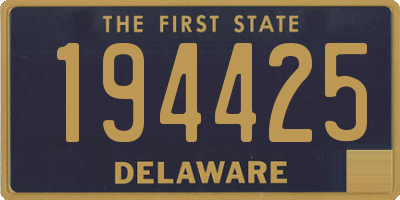 DE license plate 194425