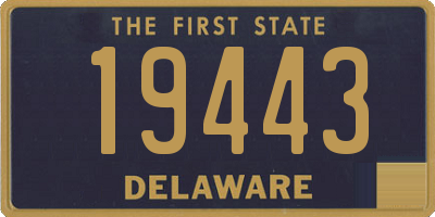 DE license plate 19443