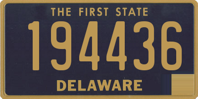 DE license plate 194436