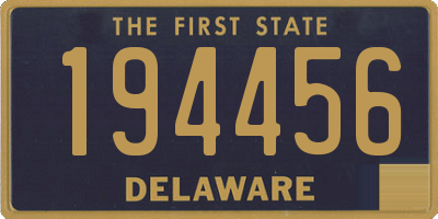 DE license plate 194456