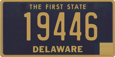 DE license plate 19446