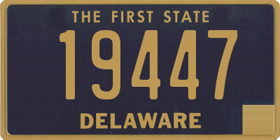 DE license plate 19447