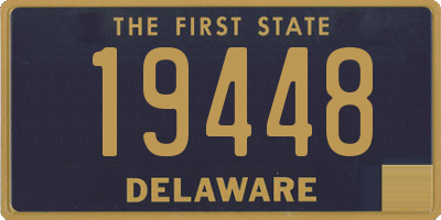 DE license plate 19448