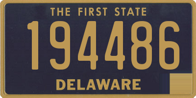 DE license plate 194486