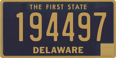 DE license plate 194497