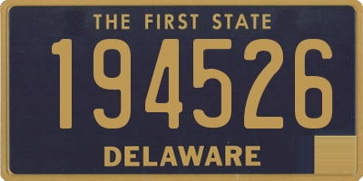 DE license plate 194526