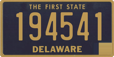 DE license plate 194541