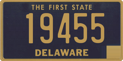 DE license plate 19455