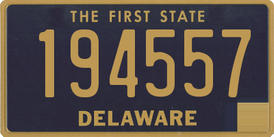 DE license plate 194557