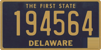 DE license plate 194564
