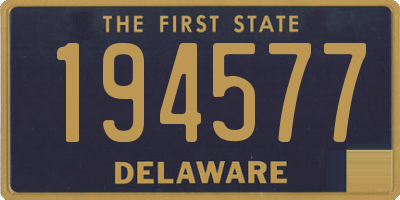 DE license plate 194577
