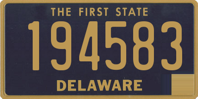 DE license plate 194583