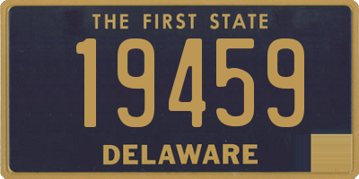 DE license plate 19459