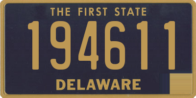 DE license plate 194611