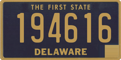 DE license plate 194616