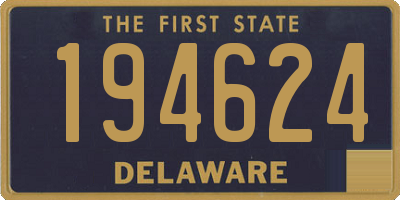 DE license plate 194624