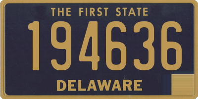 DE license plate 194636