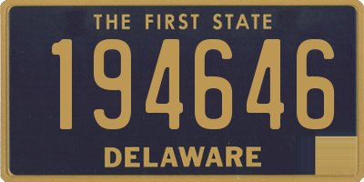 DE license plate 194646
