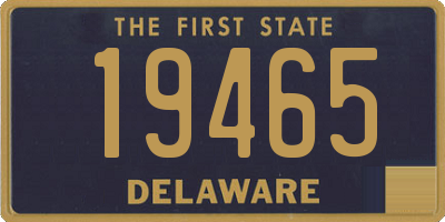 DE license plate 19465