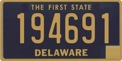 DE license plate 194691