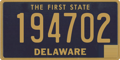 DE license plate 194702